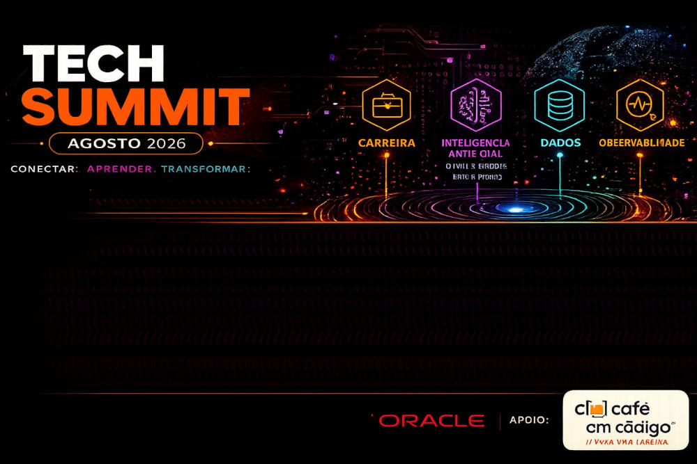 Banner do evento Tech Summit – Agosto 2026